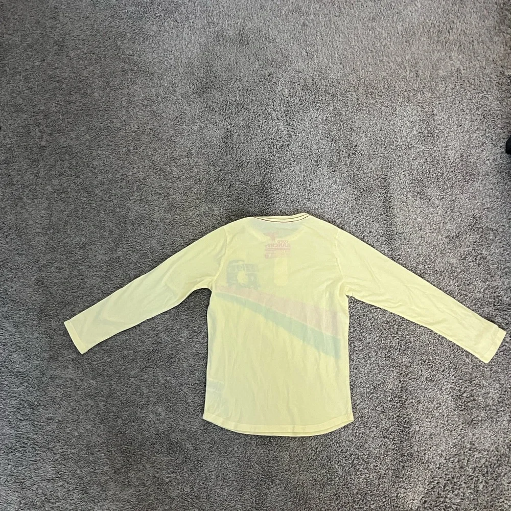 Topo Ranchito Yellow Henley Shirt Kids Size 8 Surf Style Retro Bus - Picture 6 of 6